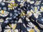 Preview: Reststück Baumwolljersey Florales Zauber Dunkelblau 50 x 150 cm